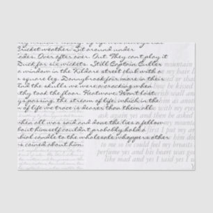 Papier Mousseline Découpage de script manuscrit personnalisé 3 blocs