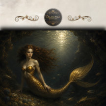 Découpage de sirène de la caverne dorée