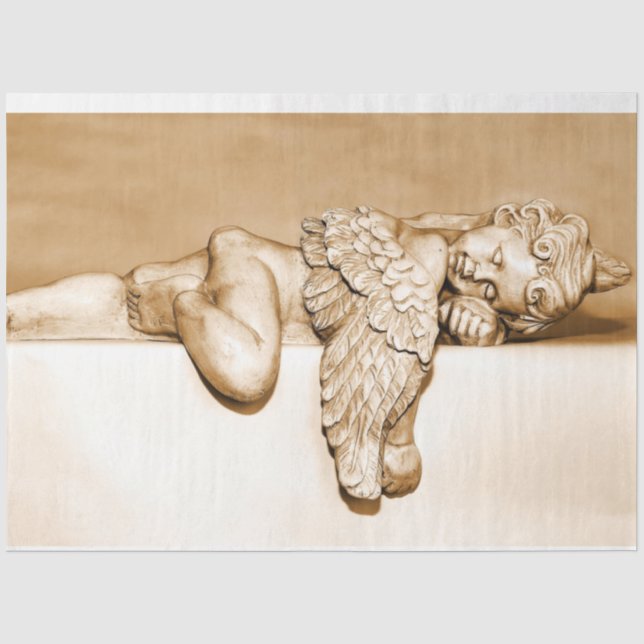 Papier Mousseline Découpage de sommeil du gardien Angel 20x30 (Recto)