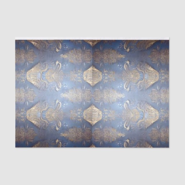 Papier Mousseline Découpage de style baroque, papier artisanal ou ca (Recto)