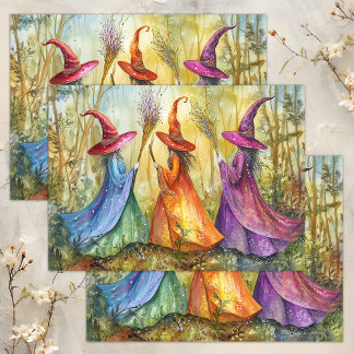 PAPIER MOUSSELINE DÉCOUPAGE DE TÉMOINS HALLOWEEN WHIMSICAL