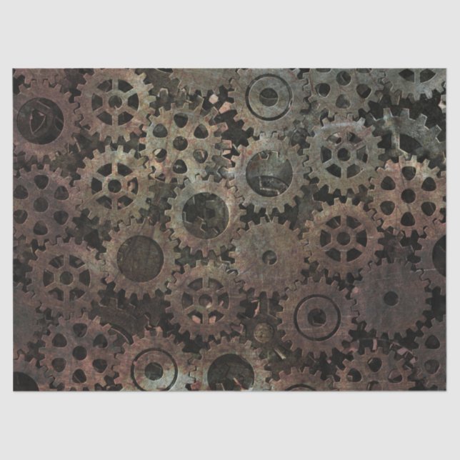 Papier Mousseline Découpage des engrenages (Recto)