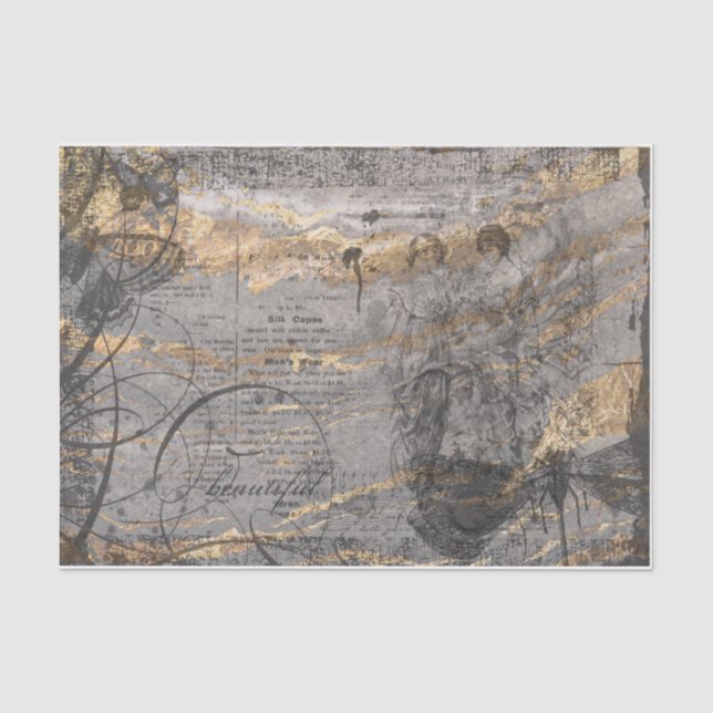 Papier Mousseline Découpage des femmes de marbre (Recto)