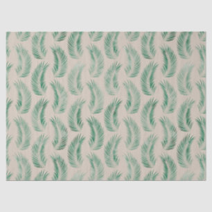 Papier Mousseline Découpage des Feuilles tropicaux verts