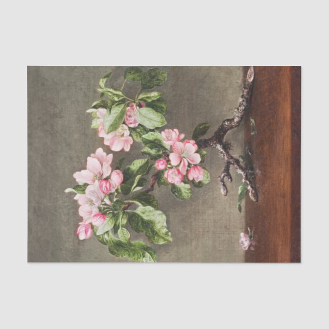 Papier Mousseline Découpage des fleurs d'Apple (Recto)