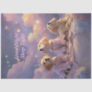 Papier Mousseline Découpage Des Pups Whimiques Dormir Des Nuages Ros