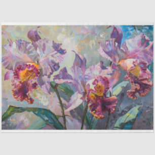 Papier Mousseline découpage d'iris pourpre