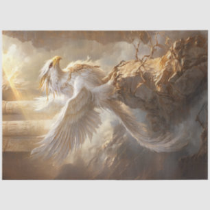 Papier Mousseline Découpage Dramatique Griffon Colonnes Anciennes Ro