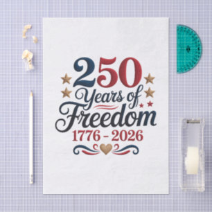 Papier Mousseline Découpage du 250e anniversaire de l'Amérique
