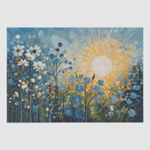 Papier Mousseline Découpage du champ Fleurs sauvages Abstraits Sunri
