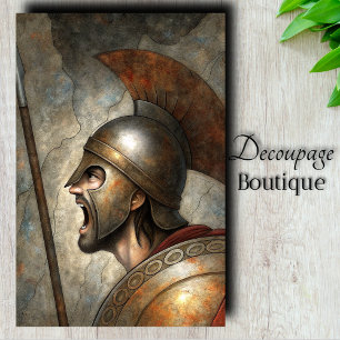 Papier Mousseline Découpage du cri de guerre spartiate