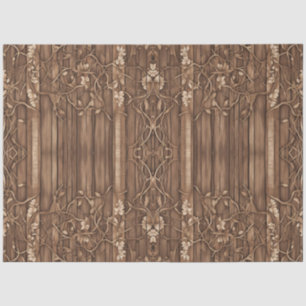 Papier Mousseline Découpage du panneau de bois rustique