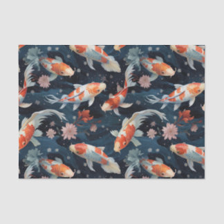 Papier Mousseline Découpage du poisson japonais Koi