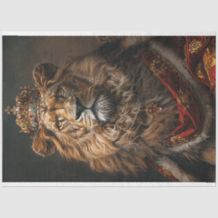 Papier Mousseline Découpage du roi Lion africain