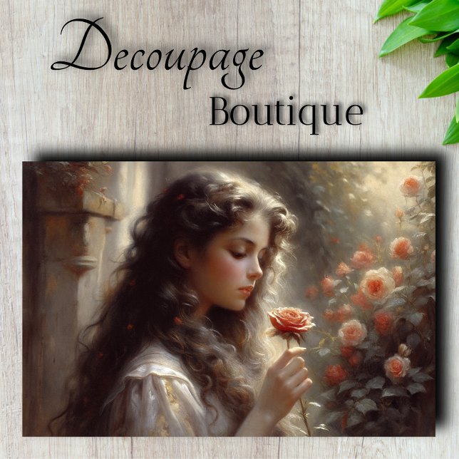 Papier Mousseline Découpage du rose (Rose's Secret Decoupage Tissue Paper)