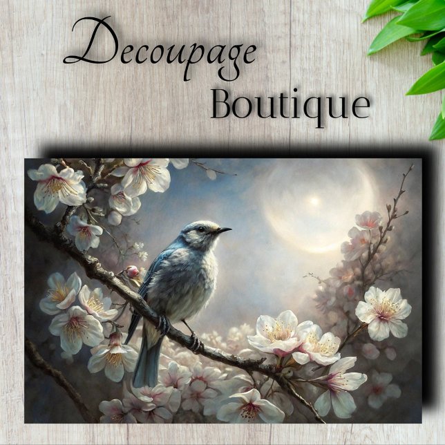 Papier Mousseline Découpage du Whisper du soir (Evening Whispers Decoupage Tissue Paper)