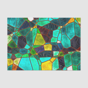 Papier Mousseline Découpage en verre Ocean Seaglass