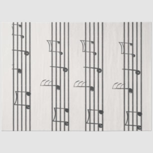 Papier Mousseline Découpage Feuilles de notes musicales Musique