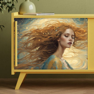 Papier Mousseline Découpage fille Imaginaire