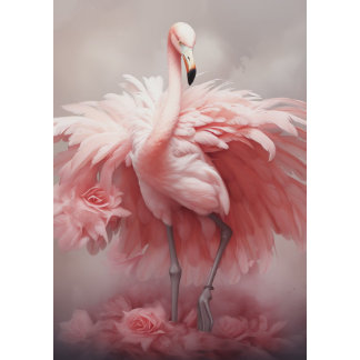 Papier Mousseline Decoupage Flamant Rose Éclat de Starlight