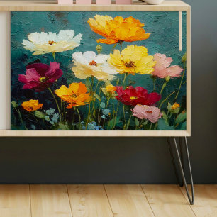 Papier Mousseline Découpage Fleur sauvage texturé