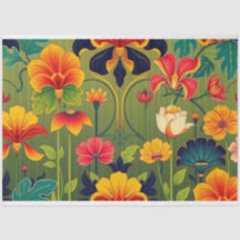 Découpage floral Art nouveau