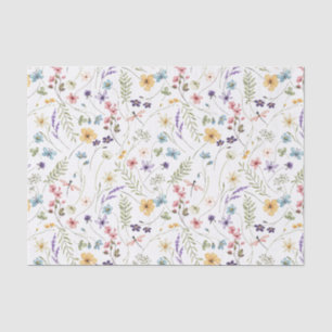 Papier Mousseline Découpage Floral fleur sauvage