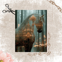 Découpage Forêt de Cheval Double exposition