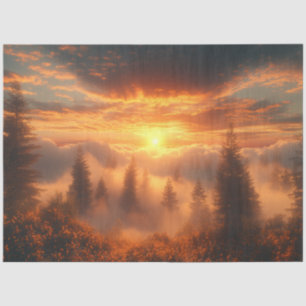 Papier Mousseline Découpage Forêt Noire Allemagne Sunrise