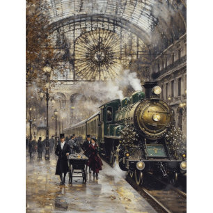 Papier Mousseline Découpage Gare Vintage Paris France