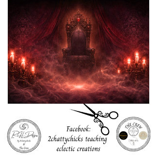 Papier Mousseline Decoupage Gothic Wonderland Throne Royal Art 