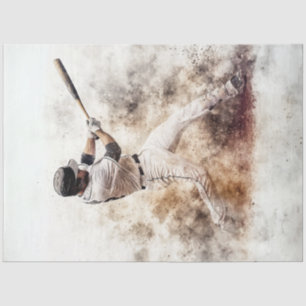 Papier Mousseline Découpage L'Amérique aime le joueur de baseball Ab