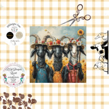 Découpage Les soeurs d'élevage de chèvres