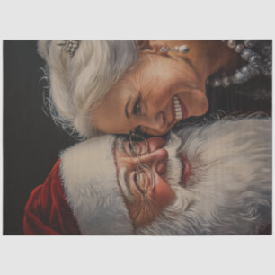 Papier Mousseline Découpage M. & Mme Claus Portrait