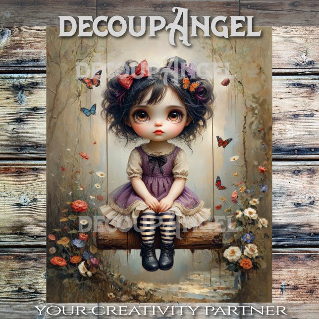 Papier Mousseline Découpage magique mélancolique (Créateur téléchargé)