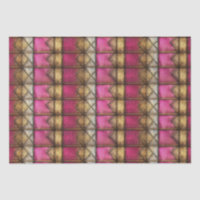 DÉCOUPAGE MÉTALLIQUE EN BOIS GOTHIQUE ROSE