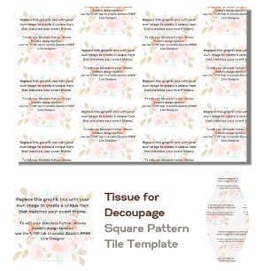 Papier Mousseline Découpage Modèle pour concevoir votre propre Motif