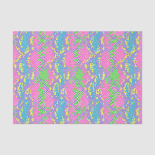 Papier Mousseline Découpage Motif de la peau de serpent brillant
