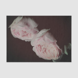 Papier Mousseline Découpage Pair Roses Rose