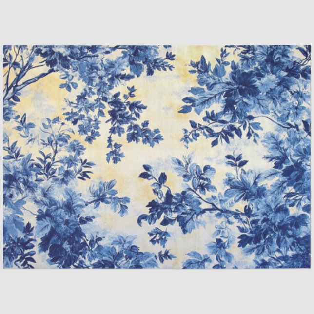 Papier Mousseline Découpage Pays Français Papier peint Bleu Blanc (Recto)