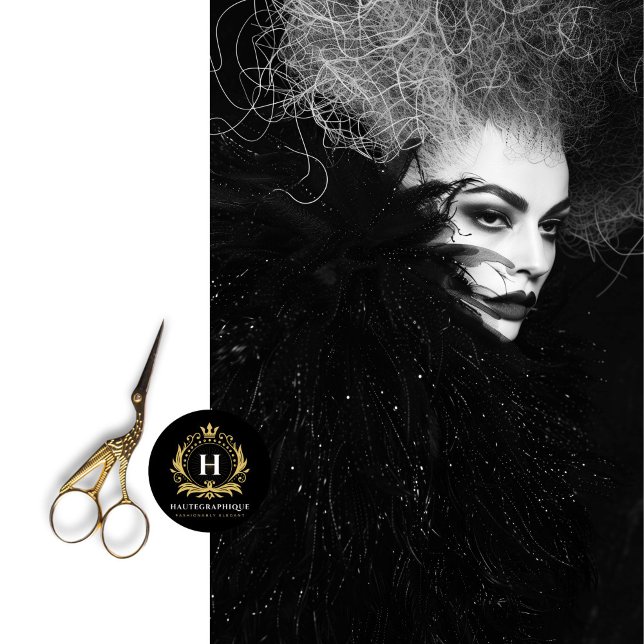 Papier Mousseline Découpage photo de mode noir gothique (Créateur téléchargé)