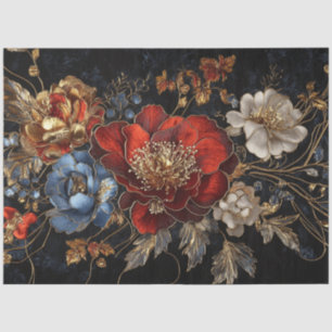 Papier Mousseline Découpage Riche palette de couleurs florales