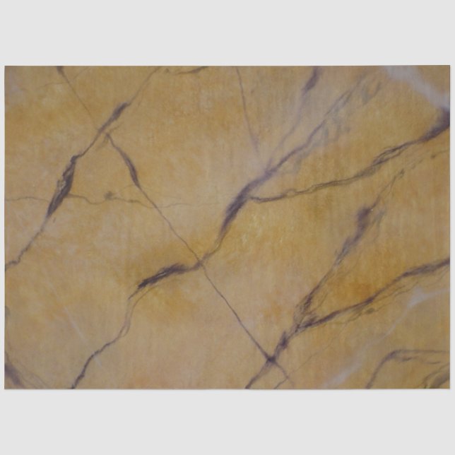 Papier Mousseline Découpage Sienna Marbre Faux Finition (Recto)