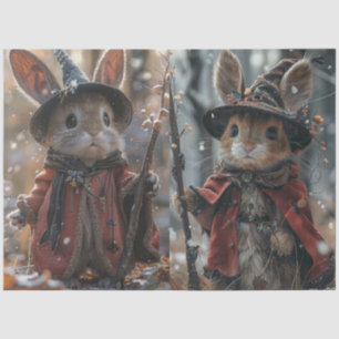 Papier Mousseline Découpage Souris de Noël Whimsical