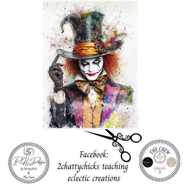 Papier Mousseline Decoupage Splutterier Chaotic Chemist   (Créateur téléchargé)