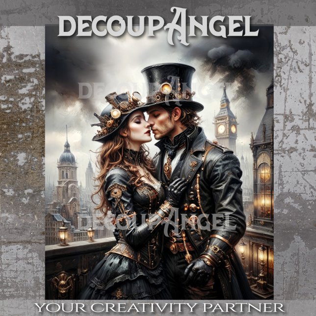 Papier Mousseline Découpage Steam & Desire (Créateur téléchargé)