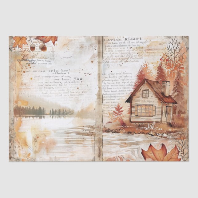 Papier Mousseline Découpage Thanksgiving (Recto)