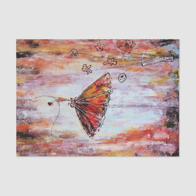 Papier Mousseline Découpage Tutu Ballerina (Recto)