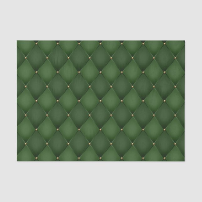 Papier Mousseline Découpage vert émeraude Diamond Arlequin (Recto)