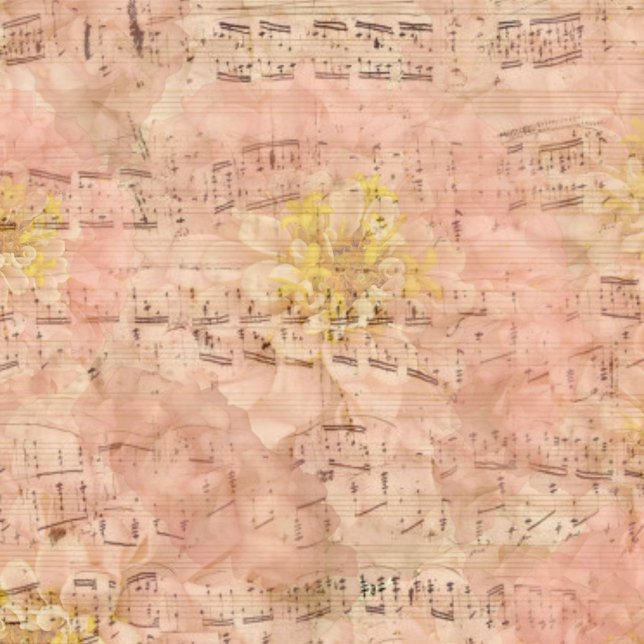 Papier Mousseline Découpage vintage de la musique de feuille (Créateur téléchargé)